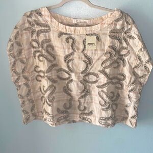 We The Free Embroidery Cropped Top. Size M
